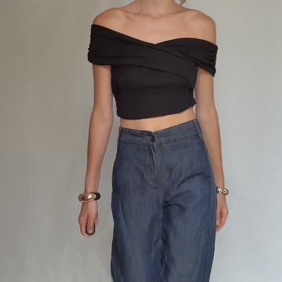 Adolfo Dominguez denim pants, Spanish designer clothing, Size S, casual streetwear