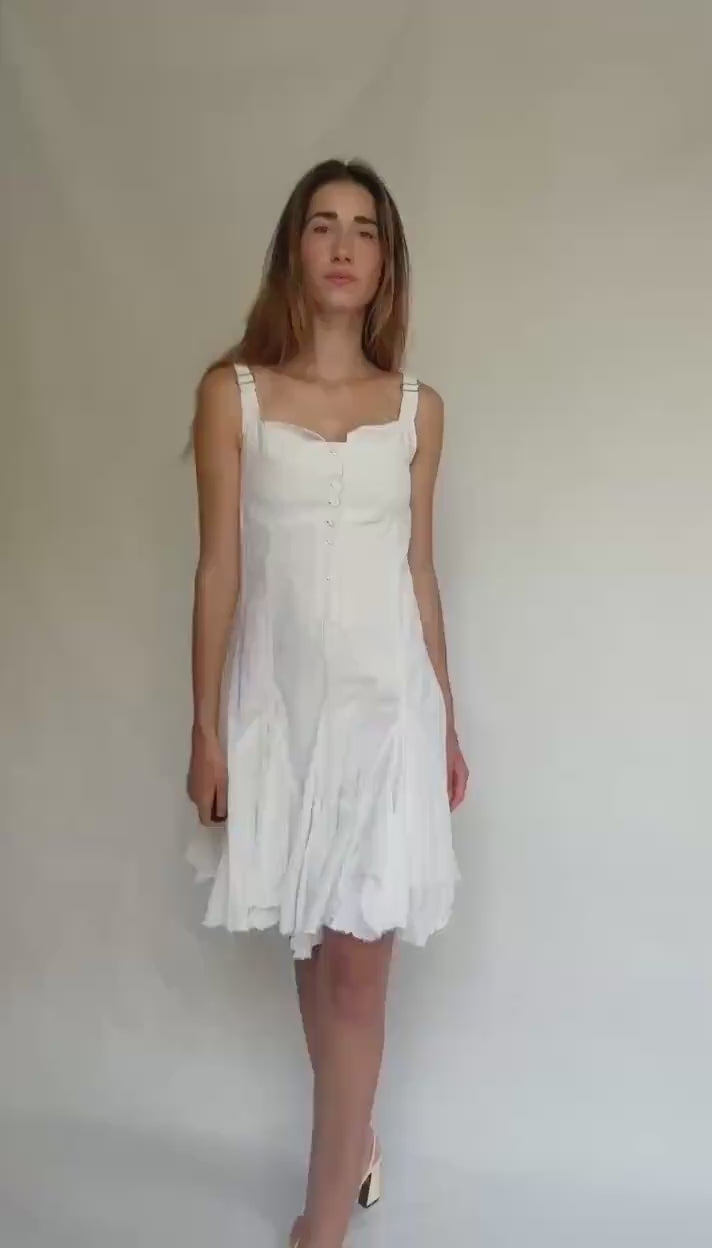 Desigual printed dress with adjustable straps and button back – vibrant boho style, flattering fit, size 36, lightweight & unique