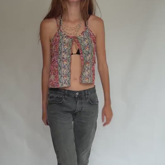 Levi’s 502 Hi-Ball W31 jeans – black tapered denim with ankle crop – vintage Levi’s San Francisco original riveted fit