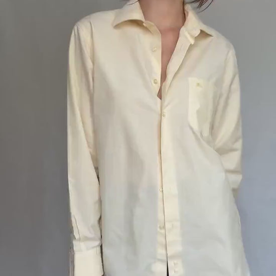 Burberry London beige button up shirt, US XL