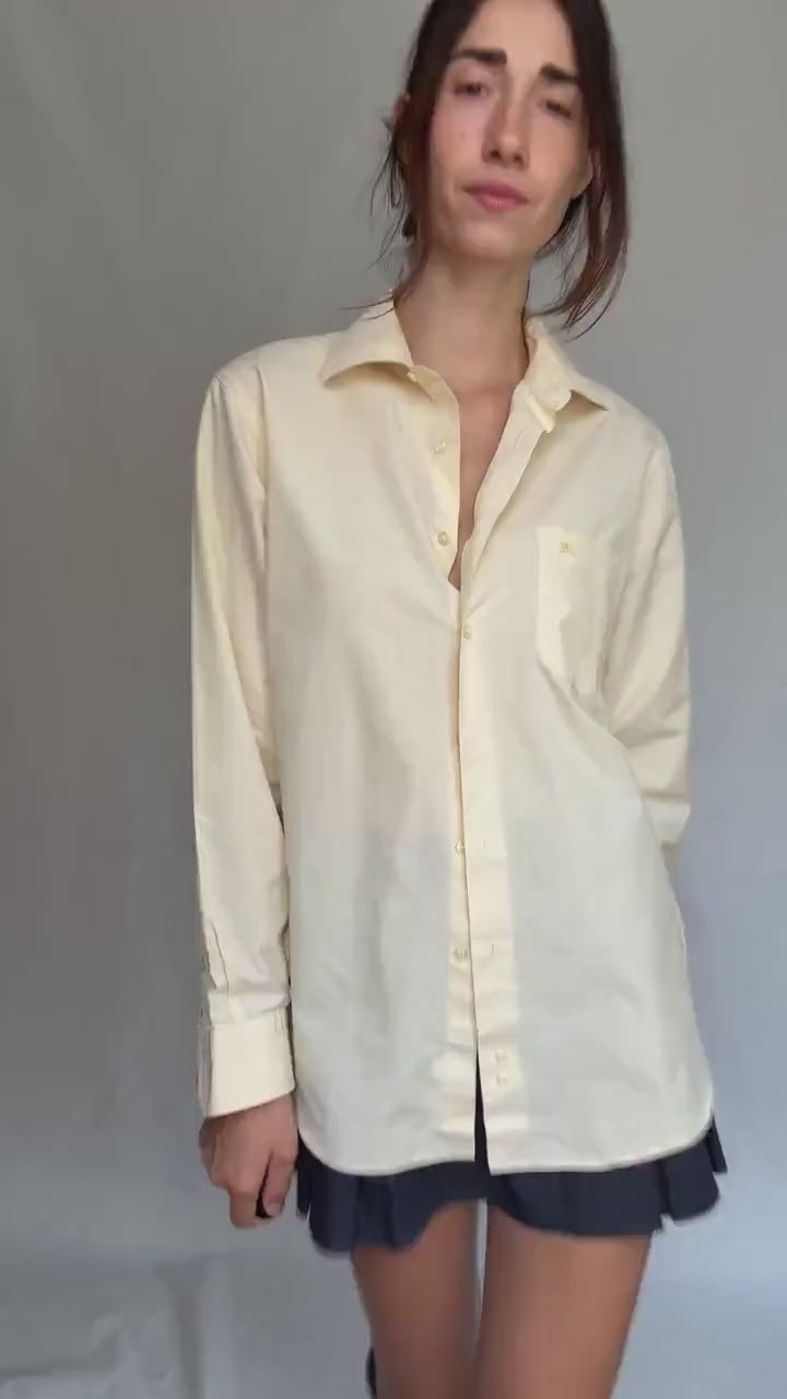 Burberry London beige button up shirt, US XL