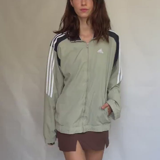 Adidas jacket,  relaxed fit, sporty style, XL, streetwear casual