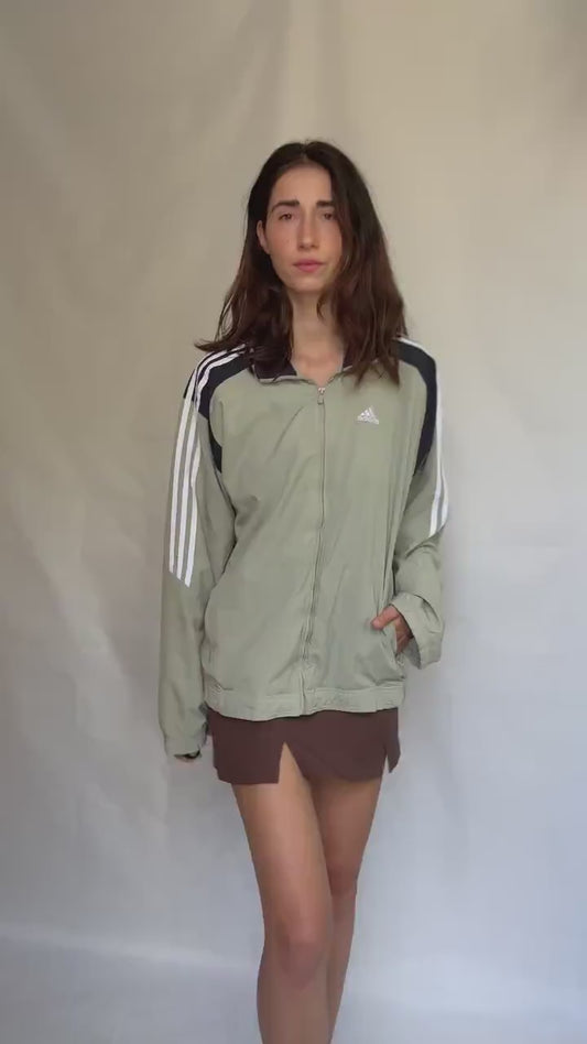 Adidas jacket,  relaxed fit, sporty style, XL, streetwear casual