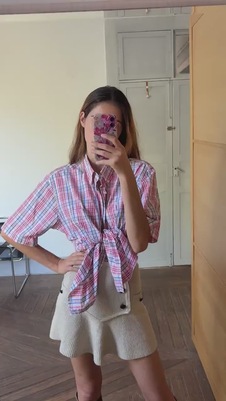 Vintage BURBERRY London light pink men blouse, Oxford designer shirt, Boxy fit, Classic formal shirt, Oversized smart shirt