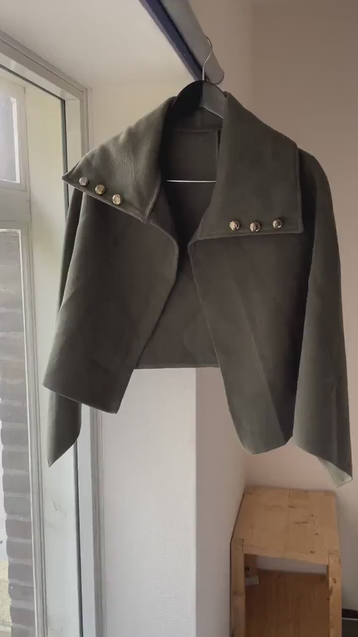 Vintage British Cotton Moss Green Poncho, Wool Donegal Cape, Claire Fraser Outlander Winter Wear, Cottagecore Scarf, One Size,Artistic Style