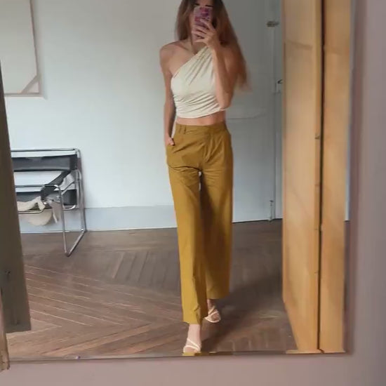 Vintage Hilfiger Collection perfect trousers, Elegant wide leg designer pants, Size XS