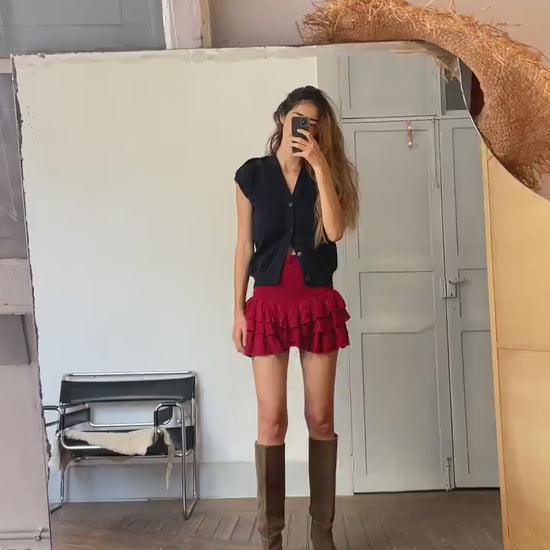 Luxurious Vintage EMIDIO TUCCI Wool blendSweater Vest - Timeless V-Neck Sleeveless Design, Dark academia aesthetic vest, Size USA M