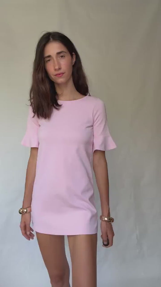 Polo Ralph Lauren Pink Mini Dress, Soft Cotton, Youth Size, Minimalist Style, Perfect for Petite Frame, Casual Wear, Y2K