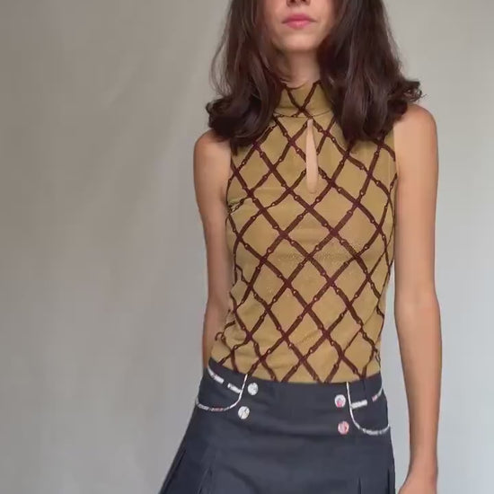 Y2k sexy retro camisole,  Tiktok e-girl vintage style, M