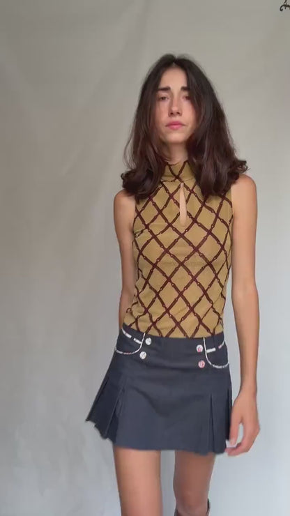 Y2k sexy retro camisole,  Tiktok e-girl vintage style, M