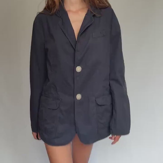 Vintage Men Armani Jeans Cotton Blazer – Unisex Oversized Fit – Size IT 50 / US 40 / D 50, L Woman Fit