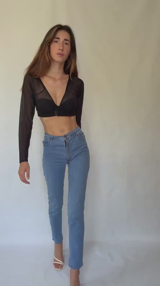 Monte Napoleone Milano high waist skinny jeans, Tall girl pants, stretchy cotton lycra, Italian made, secondhand denim, comfy flattering fit