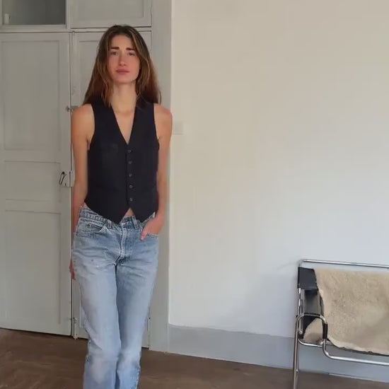 Vintage Levi’s Orange Tab 90s High Waist Jeans – W32 L34, Distressed Denim Straight Fit