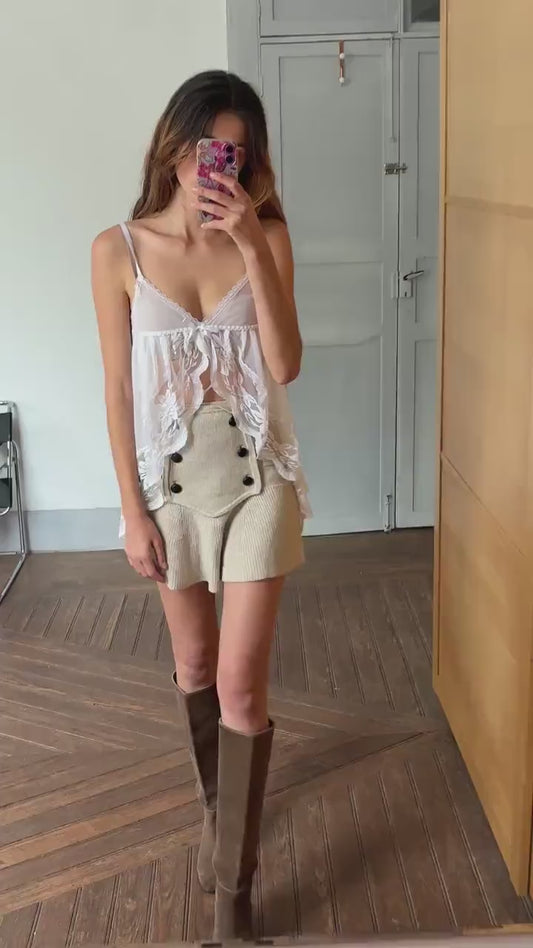 Vintage sexy white sheer babydoll dress, Made in Italy see through night dress, Cute date night pyjamas, Photoshoot clothing, XS